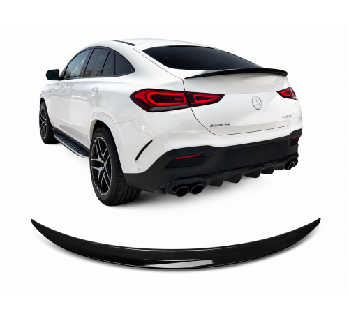 Mercedes Benz GLE Coupe C167 AMG stiliaus juodas blizgus spoileris